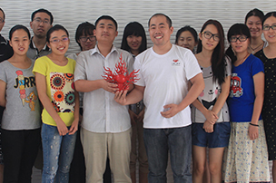 北京北外剑桥英语_师生合影