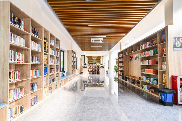 学校图书馆环境