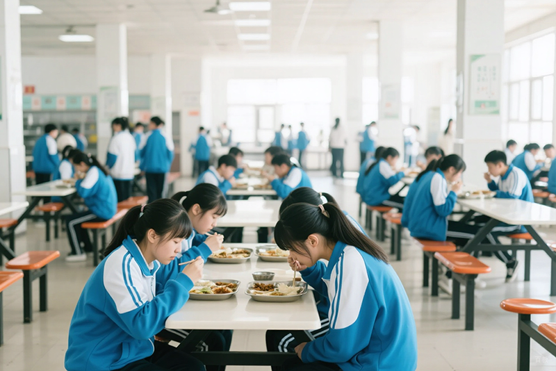苏州励洋复读学校_食堂环境