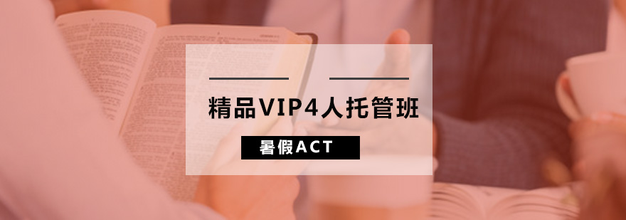 广州暑假ACT精品VIP4人托管班