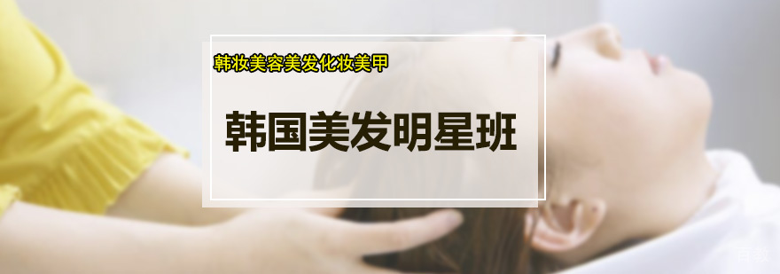 深圳韩国美发明星班
