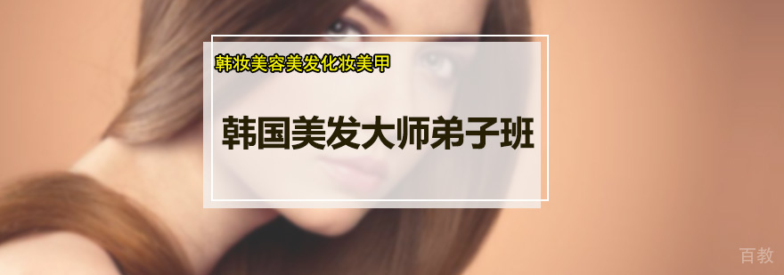韩国美发大师弟子班
