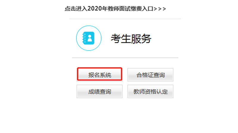 教资报名系统界面