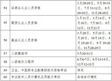 四川考试安排截图