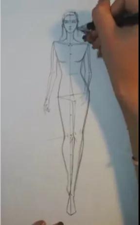 服装设计人体结构示范