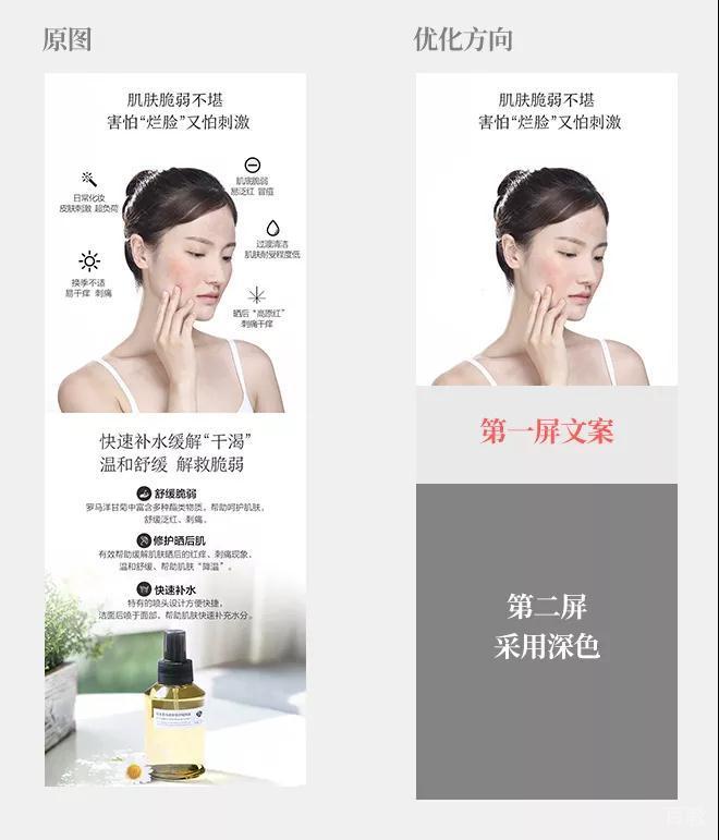 电商详情页视觉节奏优化对比图