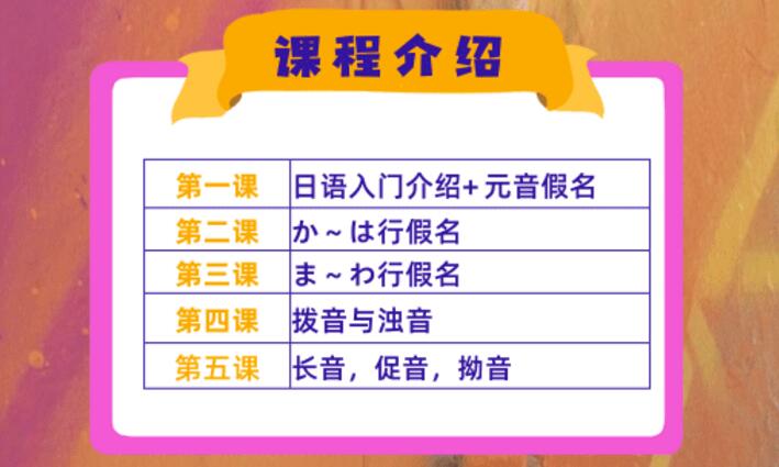 日语发音课程实景教学