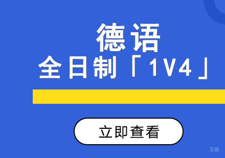 德语全日制培训班「1V4」