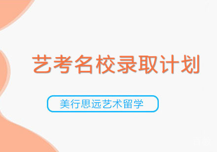 艺考录取计划