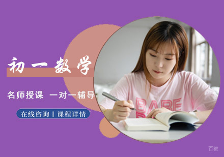 初一数学一对一辅导课程