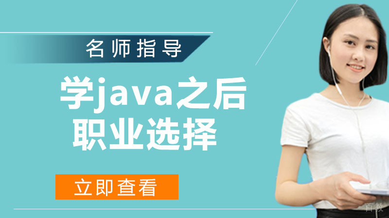 学java之后的职业选择 