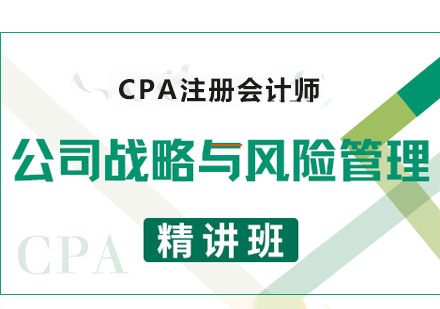 CPA战略与风险管理课程精讲班