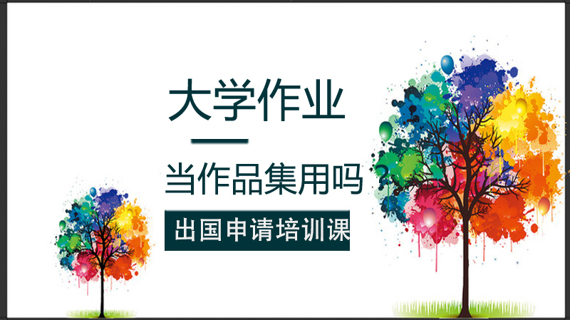 大学作业可以当作品集用吗？ 