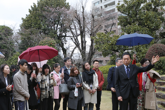 日本前首相来访