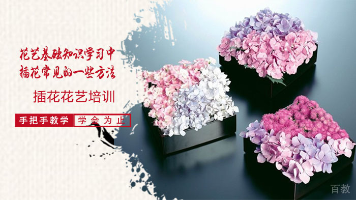 花艺基础知识学习中插花常见的一些方法 