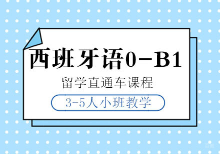 西班牙语0-B1留学直通车课程