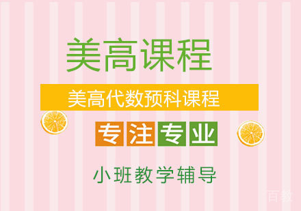 美高代数预科课程辅导班