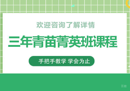 北京三年青苗菁英班课程培训