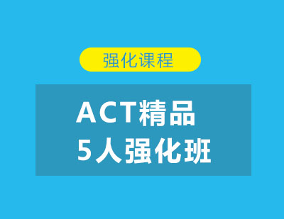 ACT精品5人强化培训班