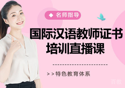 国际汉语教师证书培训直播课