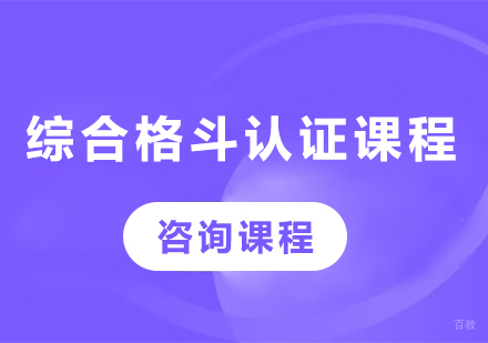广州综合格斗认证课程培训