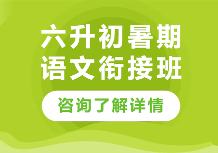广州六升初暑期语文衔接班课程培训