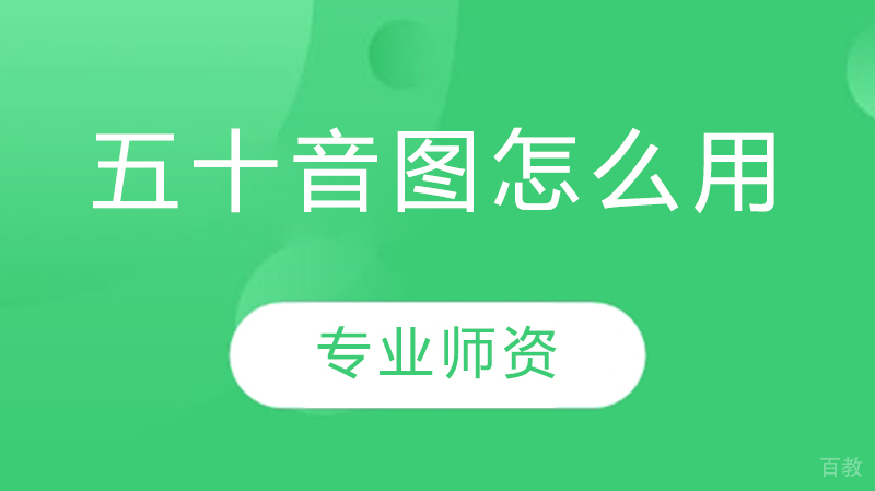 五十音图怎么用