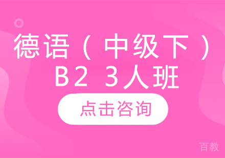 德语（中级下）B2 3人班