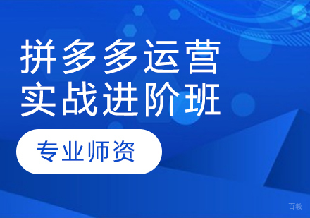 拼多多运营实战进阶班