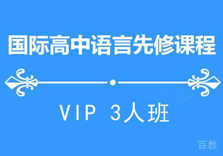 国际高中语言先修VIP课程
