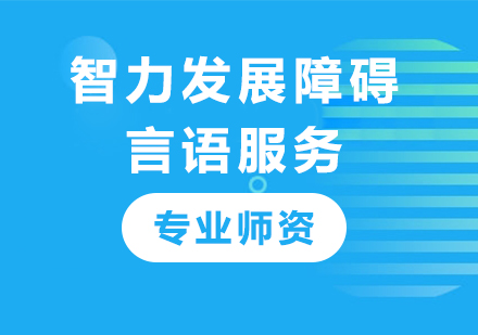 广州智力发展障碍言语服务课程培训