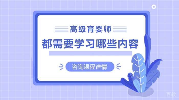 高级育婴师都需要学习哪些内容