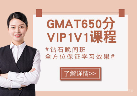 GMAT650分VIP1V1课程