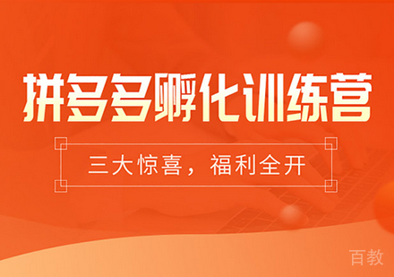 佛山拼多多孵化训练营课程培训