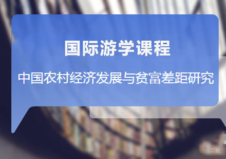 佛山中国农村经济发展与贫富差距研究