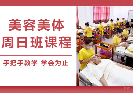 佛山美 容美体周日班课程培训