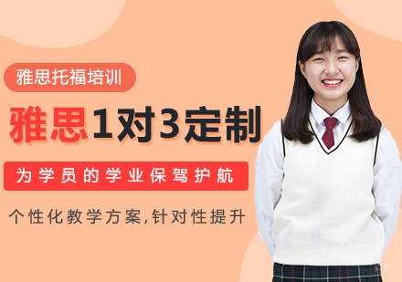 雅思1对3定制培训班