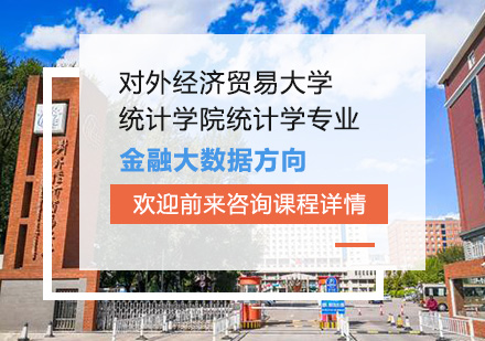 北京对外经济贸易大学统计学院统计学专业金融大数据方向培训班