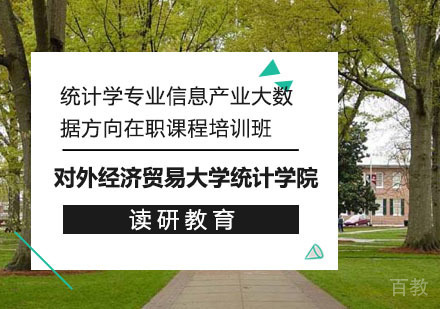 对外经济贸易大学统计学院统计学专业信息产业大数据方向在职课程培训班