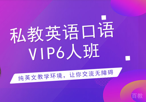 私教英语口语VIP6人培训课程
