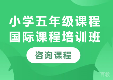 北京小学五年级国际课程培训班
