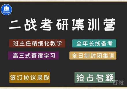考研二战集训营