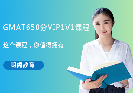 GMAT650分VIP1V1课程
