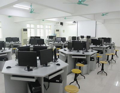 天津经通外贸实训中心的培训教室