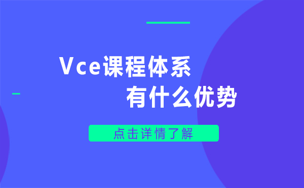 上海Vce课程体系有什么优势 