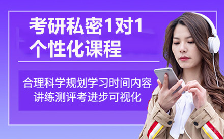 考研私密1对1个性化课程