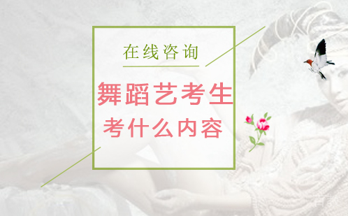舞蹈艺考生考什么内容 