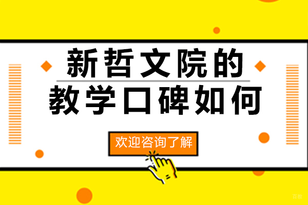 深圳新哲文院的教学口碑如何 