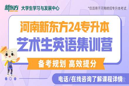 24专升本艺术生英语集训营