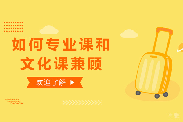 如何专业课和文化课兼顾 